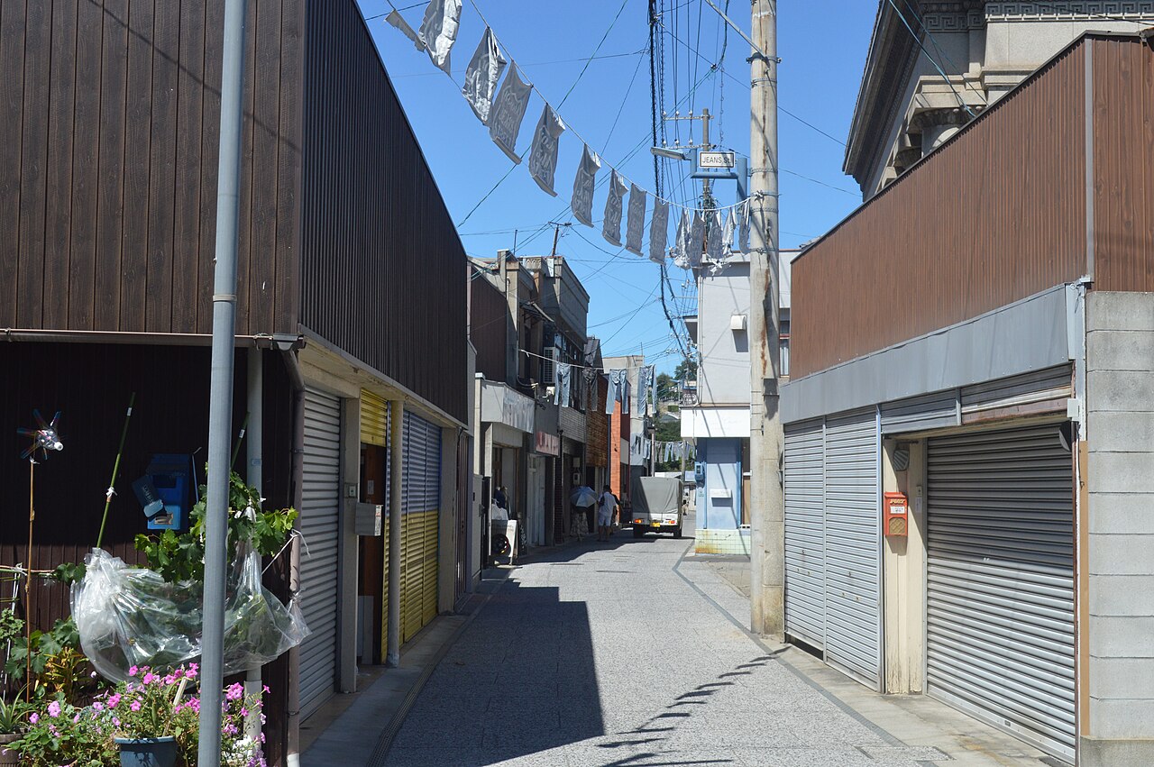 岡山県倉敷市の児島ジーンズストリート