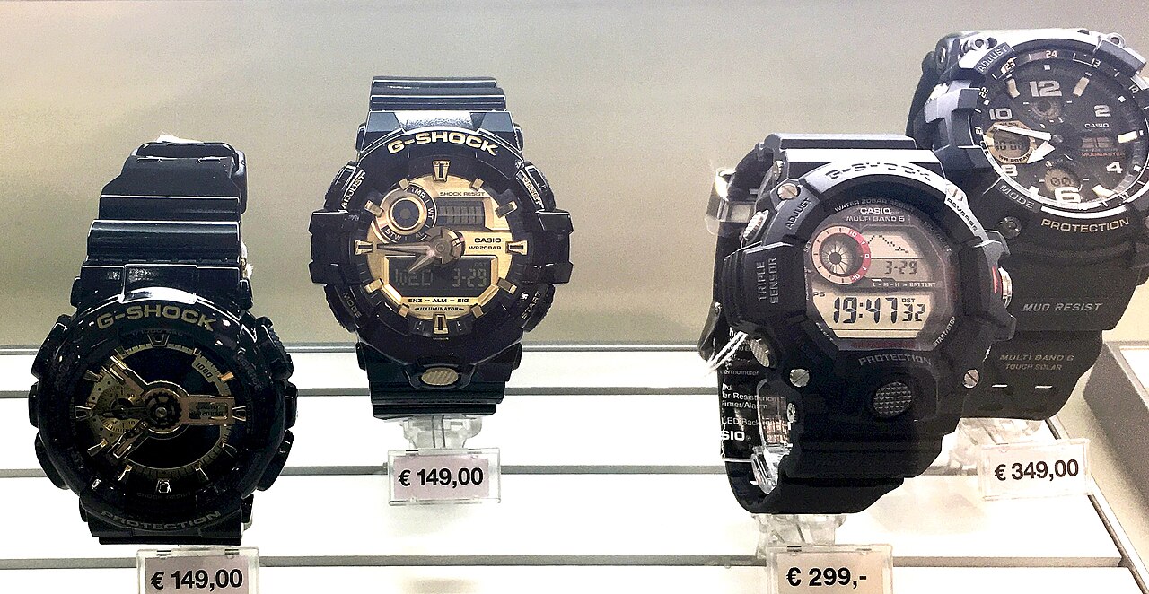 店頭のG-SHOCKコレクション