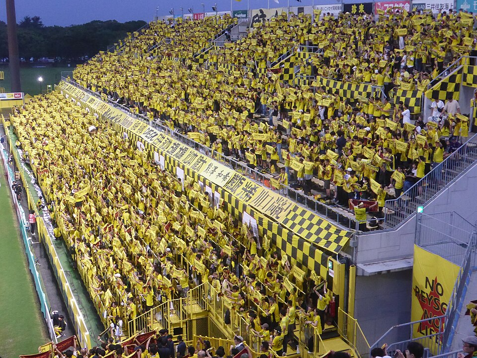 日本のサッカー場（資料写真・今回の試合ではありません）